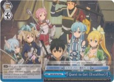 Quest to Get Excalibur Parallel Foil SAO/SE26-E36 C Sword Art Online II Vol.2 Card