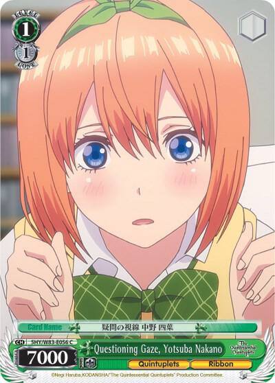 Questioning Gaze Yotsuba Nakano 5HY/W83-E056 C The Quintessential Quintuplets Card