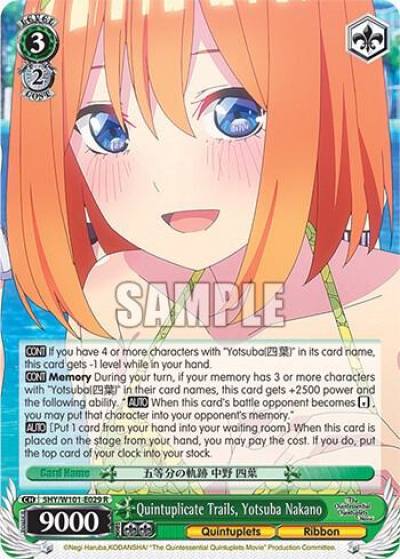 Quintuplicate Trails Yotsuba Nakano 5HY/W101-E029 R The Quintessential Quintuplets Movie Card