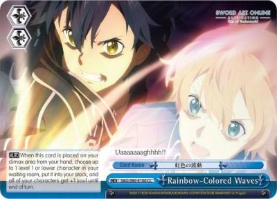 Rainbow Colored Waves SAO/S80-E100 CC Sword Art Online -Alicization- Vol.2 Card