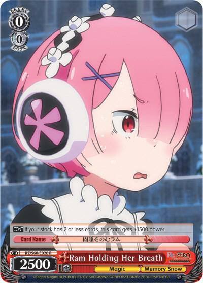 Ram Holding Her Breath RZ/S68-E020 R Re:ZERO Memory Snow Card
