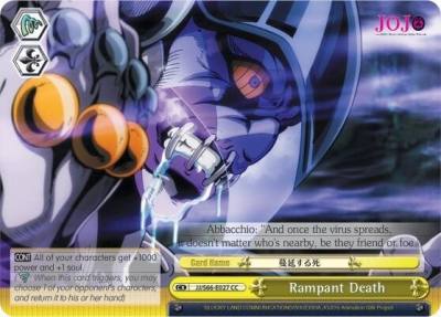 Rampant Death JJ/S66-E027 CC JoJo's Bizarre Adventure: Golden Wind Card