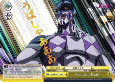 Rampant Death JJR Gold Stamp JJ/S66-E027J JJR JoJo's Bizarre Adventure: Golden Wind Card