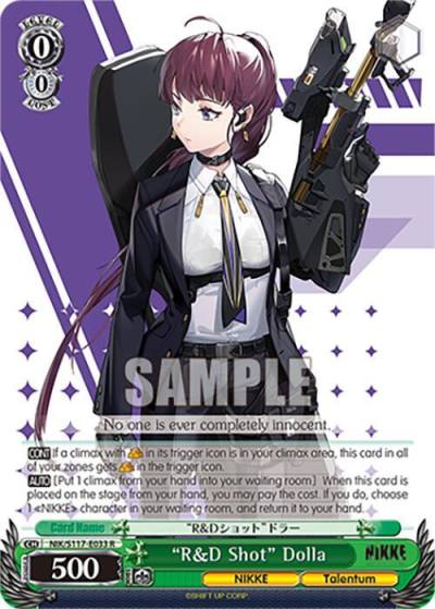 RandD Shot Dolla NIK/S117-E033 R GODDESS OF VICTORY: NIKKE Card