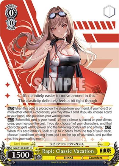 Rapi Classic Vacation NIK/S117-E011 U GODDESS OF VICTORY: NIKKE Card