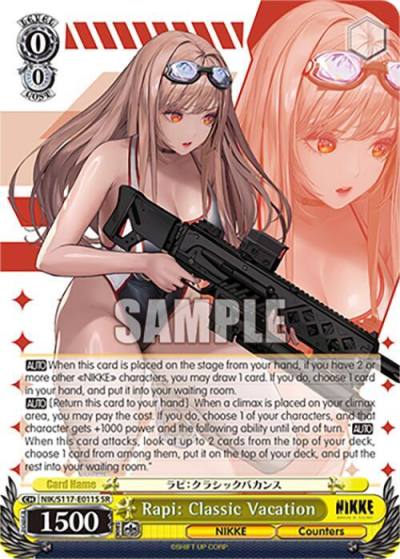 Rapi Classic Vacation SR NIK/S117-E011S SR GODDESS OF VICTORY: NIKKE Card