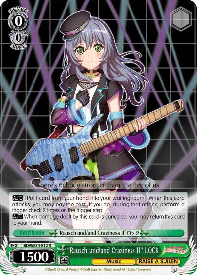 Rausch und and Craziness II LOCK Parallel Foil BD/WE34-E12 R Morfonica x RAISE A SUILEN Card