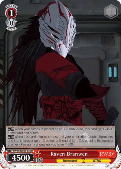 Raven Branwen RWBY/WX03-046 R RWBY Card