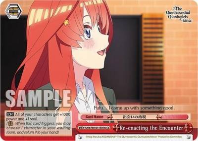 Re enacting the Encounter 5HY/W101-E076 CC The Quintessential Quintuplets Movie Card