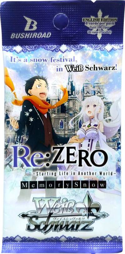 ReZERO Memory Snow Booster Pack  Re:ZERO Memory Snow Card