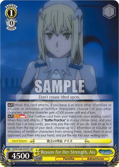 Reason for Her Strength Ais SR DDM/S88-E002S SR Is it Wrong to Try to Pick Up Girls in a Dungeon? Card