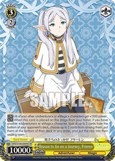 Reason to Go on a Journey Frieren SR SFN/S108-E009S SR Frieren: Beyond Journey’s End Card