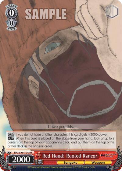 Red Hood Rooted Rancor BNJ/SX01-045 U Batman Ninja Card