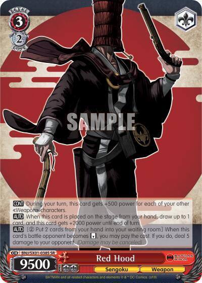 Red Hood SR BNJ/SX01-038S SR Batman Ninja Card