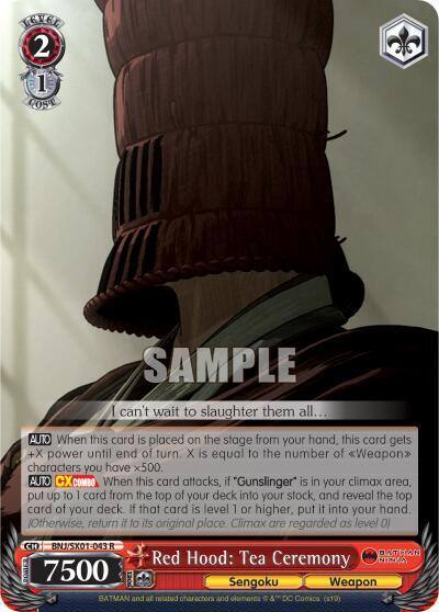 Red Hood Tea Ceremony BNJ/SX01-043 R Batman Ninja Card