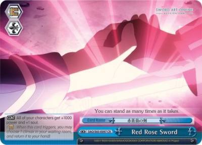 Red Rose Sword SAO/S65-E097 CR Sword Art Online -Alicization- Card
