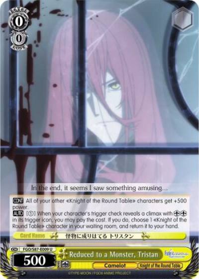 Reduced to a Monster Tristan FGO/S87-E009 U Fate/Grand Order THE MOVIE Divine Realm of the Round Table: Camelot Card