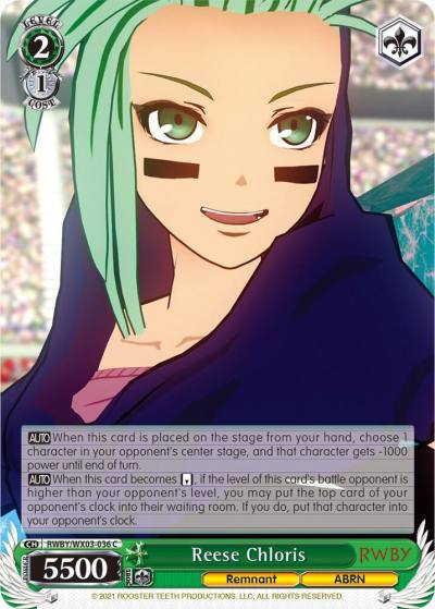 Reese Chloris RWBY/WX03-036 C RWBY Card