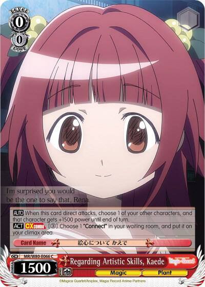 Regarding Artistic Skills Kaede MR/W80-E066 C Magia Record: Puella Magi Madoka Magica [Side Story] (Anime) Card