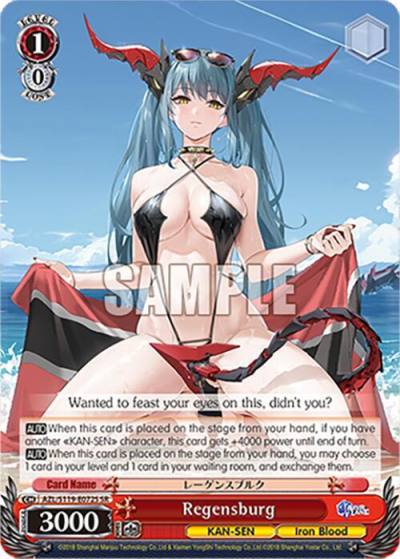Regensburg SR AZL/S119-E072S SR Azur Lane Vol. 2 Card