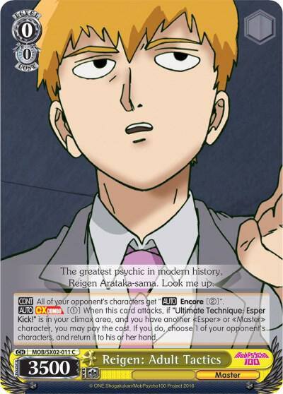 Reigen Adult Tactics MOB/SX02-011 C Mob Psycho 100 Card