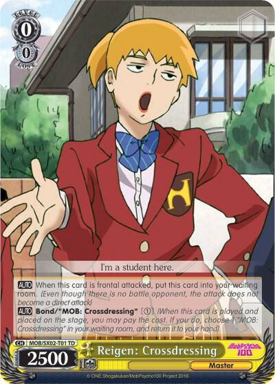 Reigen Crossdressing MOB/SX02-T01 TD Mob Psycho 100 Card