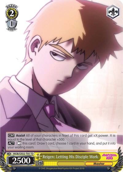 Reigen Letting His Disciple Work MOB/SX02-T05 TD Mob Psycho 100 Card