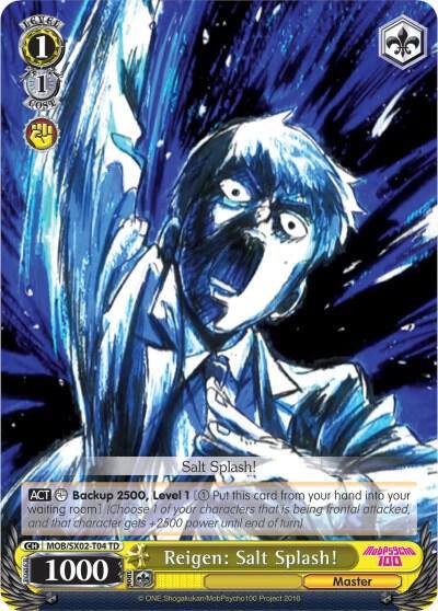 Reigen Salt Splash MOB/SX02-T04 TD Mob Psycho 100 Card