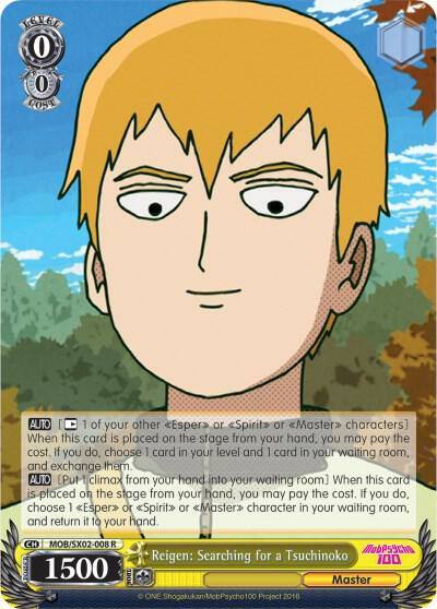 Reigen Searching for a Tsuchinoko MOB/SX02-008 R Mob Psycho 100 Card