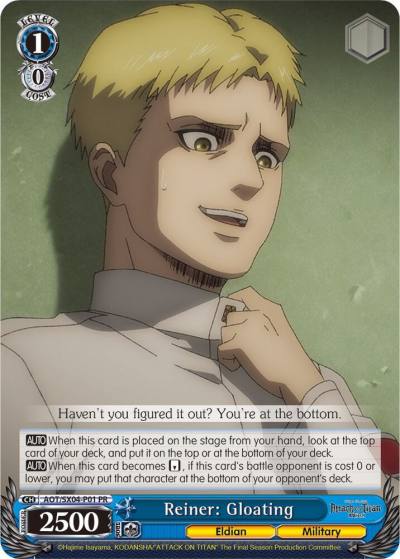 Reiner Gloating AOT/SX04-P01 PR Attack On Titan: Final Season Card