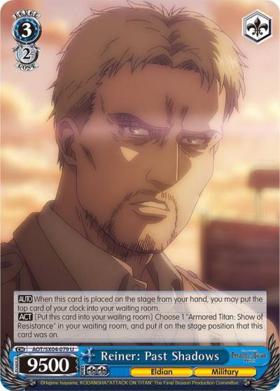 Reiner Past Shadows AOT/SX04-079 U Attack On Titan: Final Season Card