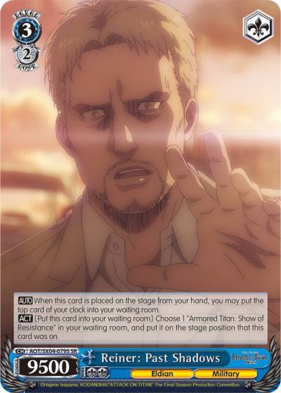 Reiner Past Shadows SR AOT/SX04-079S SR Attack On Titan: Final Season Card