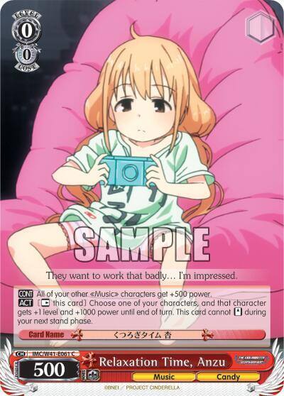 Relaxation Time Anzu IMC/W41-E061 C The iDOLM@STER Cinderella Girls Card