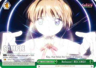 Release RECORD CCS/WX01-054 CR Cardcaptor Sakura: Clear Card Card
