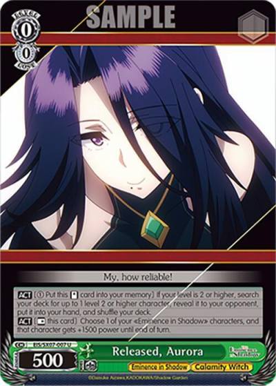 Released Aurora EIS/SX07-007 The Eminence in Shadow Card