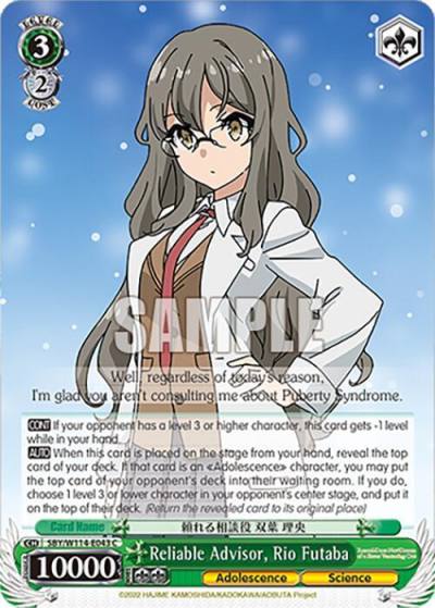 Reliable Advisor Rio Futaba SBY/W114-E043 C Rascal Does Not Dream Series Card