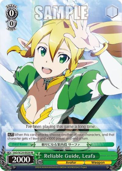 Reliable Guide Leafa SAO/SC20-E028 RE Sword Art Online Chronicle Set Card