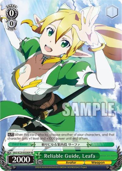 Reliable Guide Leafa SP SAO/SC20-E028SP RE Sword Art Online Chronicle Set Card
