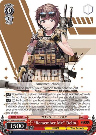 Remember Me Delta NIK/S117-E073 C GODDESS OF VICTORY: NIKKE Card