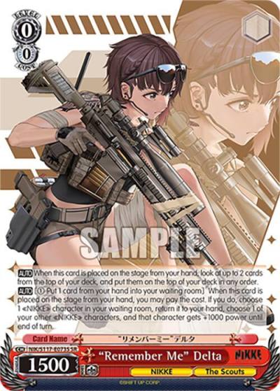 Remember Me Delta SR NIK/S117-E073S SR GODDESS OF VICTORY: NIKKE Card