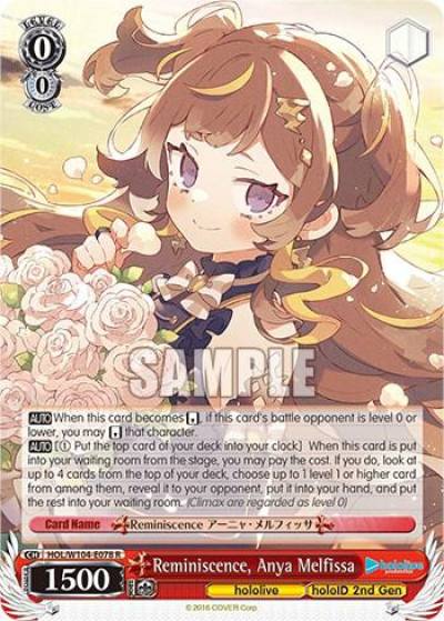 Reminiscence Anya Melfissa HOL/W104-E078 R hololive production Vol.2 Card