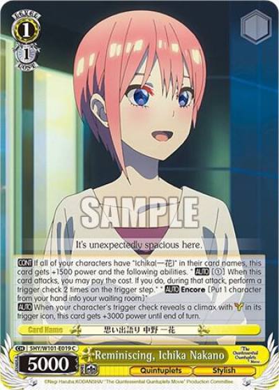 Reminiscing Ichika Nakano 5HY/W101-E019 C The Quintessential Quintuplets Movie Card