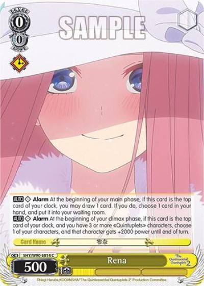 Rena 5HY/W90-E014 C The Quintessential Quintuplets 2 Card