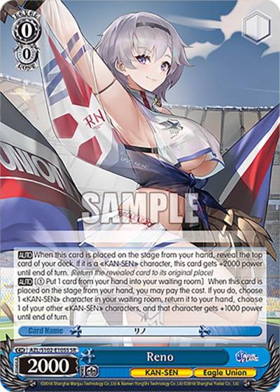 Reno SR AZL/S102-E105S SR Azur Lane Card