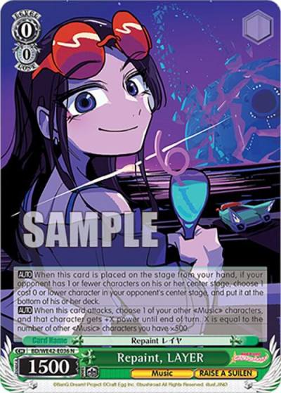 Repaint LAYER BD/WE42-E036 N BanG Dream! Girls Band Party! Countdown Collection Premium Booster Card
