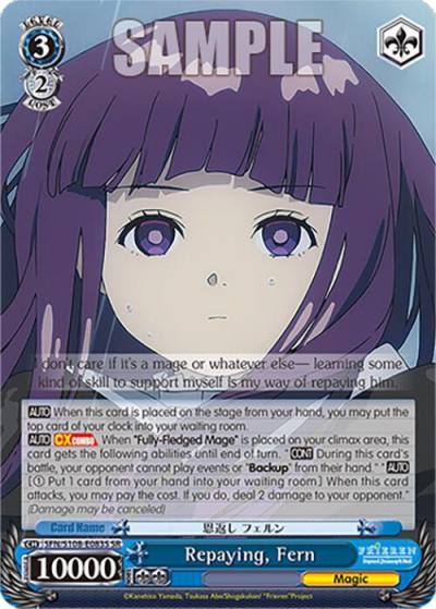 Repaying Fern SR SFN/S108-E083S SR Frieren: Beyond Journey’s End Card