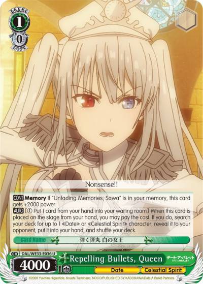 Repelling Bullets Queen Parallel Foil DAL/WE33-E036 U Date A Bullet Card