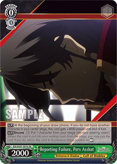 Reporting Failure Perv Asshat SR EIS/SX07-001S The Eminence in Shadow Card