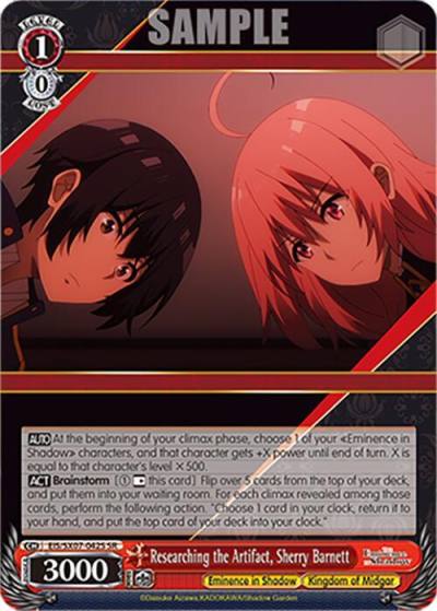 Researching the Artifact Sherry Barnett SR EIS/SX07-042S The Eminence in Shadow Card