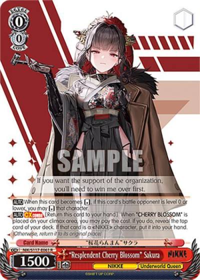 Resplendent Cherry Blossom Sakura NIK/S117-E061 R GODDESS OF VICTORY: NIKKE Card